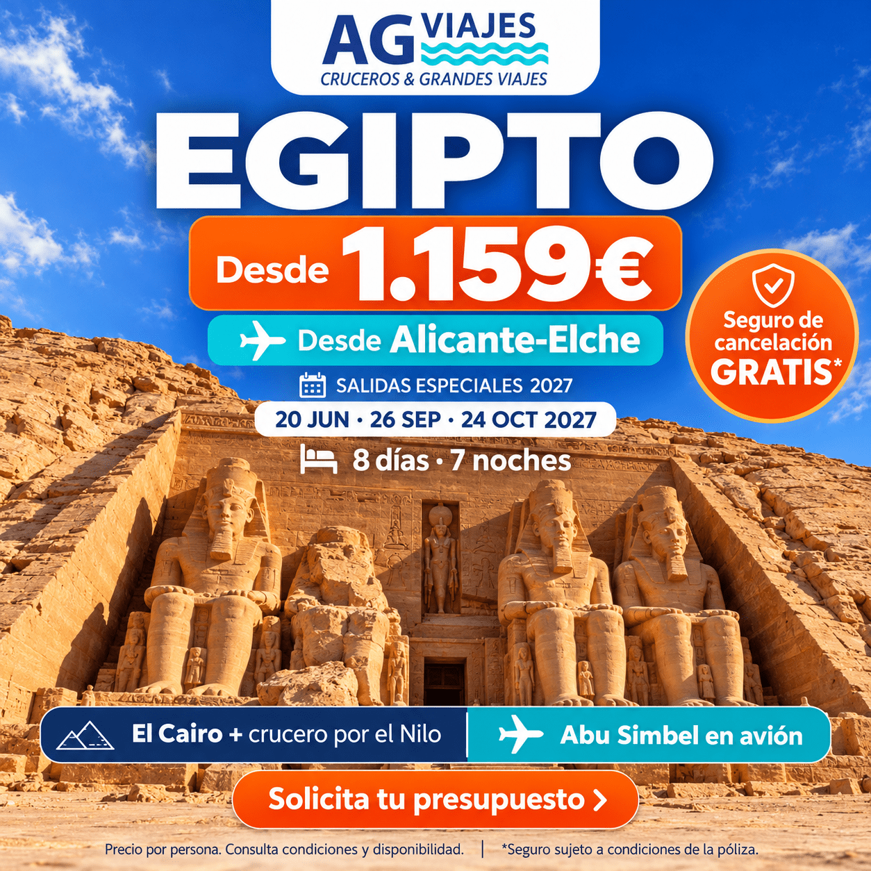 Egipto dorado con Abu Simbel 1.1